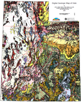 Printed Copy of the Digital geologic map of Utah (M-179dm)